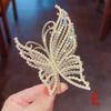 Exquisite Rhinestone Butterfly Hair Claw Clips for Women Elegant Pearl Hair Crab Barrette Headwear WOMAN HAIR CLIP Ponytail Clip
