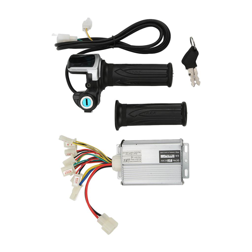 36V 1000W Motor Brushed Speed Controller with Locking Battery Display Throttle Twist Grip for Mini