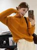Women's High Neck Zipper Sweater - Autumn/Winter Loose Fit Korean Style Knitwear