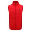 Men Heated Vest Smart Heated Vest Coat for Men with Built-in Carbon Fiber Wire Stand Collar Design Thermal Warmth Technology
