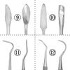Set of 12 Metal Double-Headed Spatulas, Tools for Beginners of Lost Wax Casting