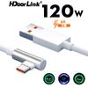 HdooLink 120 Вт 6A USB Type C кабель для быстрой зарядки игровой кабель под углом 90 градусов для XIAOMI Mi 12S Ultra 12 11 Pro Poco F4 Redmi K50 Pro K40