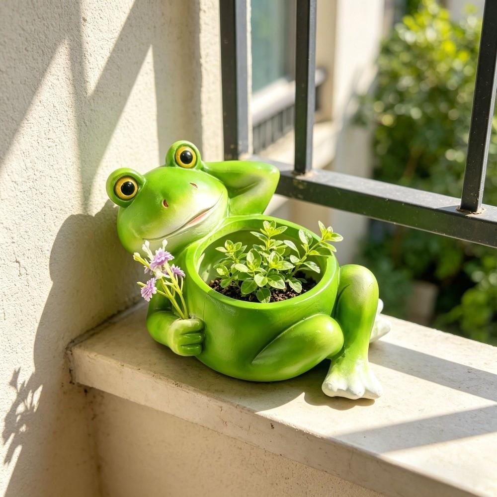 Decorative Succulent Planter Resin Plant Holder Creative Flower Container  Office