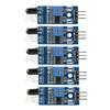 5 PCS 3.3V-5V Obstacle Avoidance Sensor 3-pin Photoelectric Switch Photoelectric Sensor Module Reflective IR Infrared Sensor