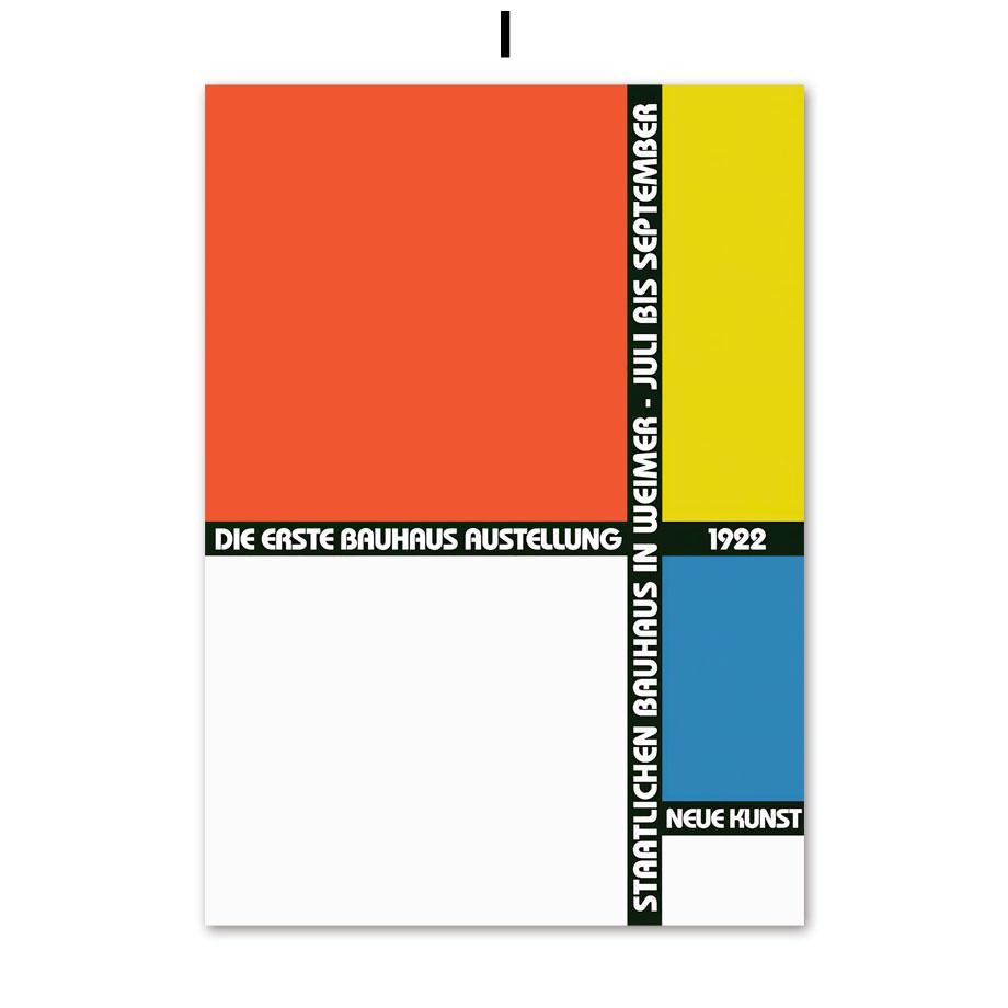 Баухаус Пит Мондриан геометрическая настенная живопись на холсте плакаты на скандинавскую тему и принты настенные панно для гостиной современный декор