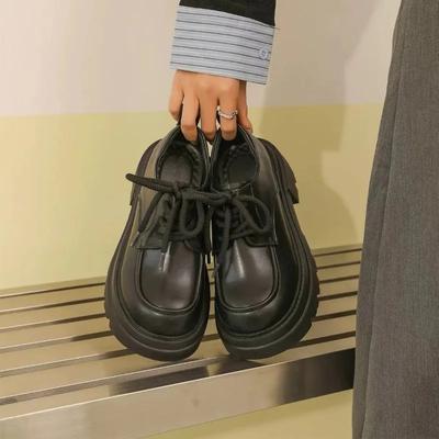 Женские туфли Mary Jane Kawaii, женские туфли на платформе с круглым носком и каблуком, для вечеринок на открытом воздухе, однотонные, симпатичные, стильные, для женщин, весна-осень