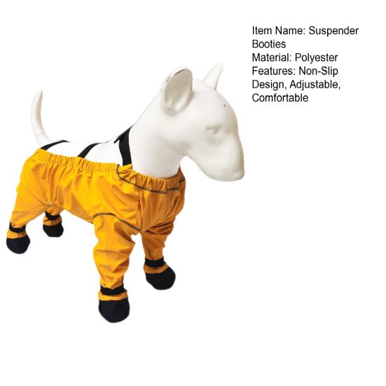 Ботинки для собак с подвязками на резинке с нескользящей подошвой, водонепроницаемые, можно стирать в стиральной машине, регулируемая посадка