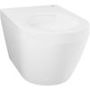 Cuvette WC suspendue compact - GROHE Euro Ceramic - Porcelaine vitrifiée - Sans bride - Blanc