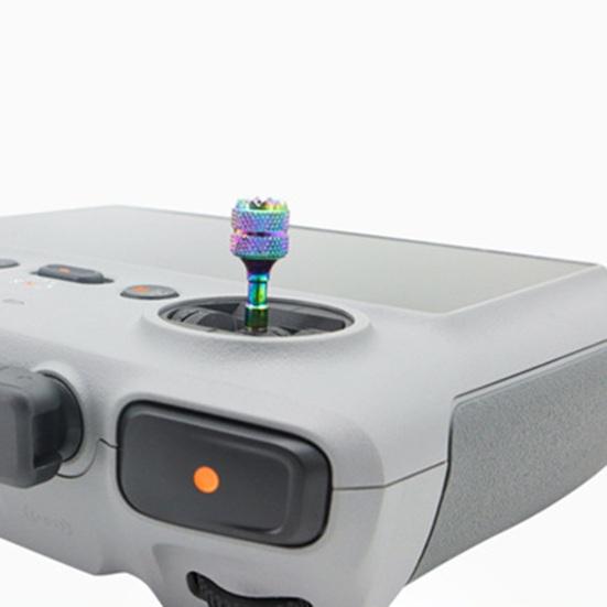 1 Pair RC Thumb Rocker Toothed Texture Non-slip Sensitive Control Compact Removable Joysticks Replacement Red/Multicolor Controller Joysticks