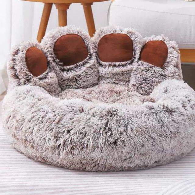 Factory Custom logo Luxury Pet Supplier Stuffed Dog cat Bed Rectangle Shape Removable Lid All Seasons