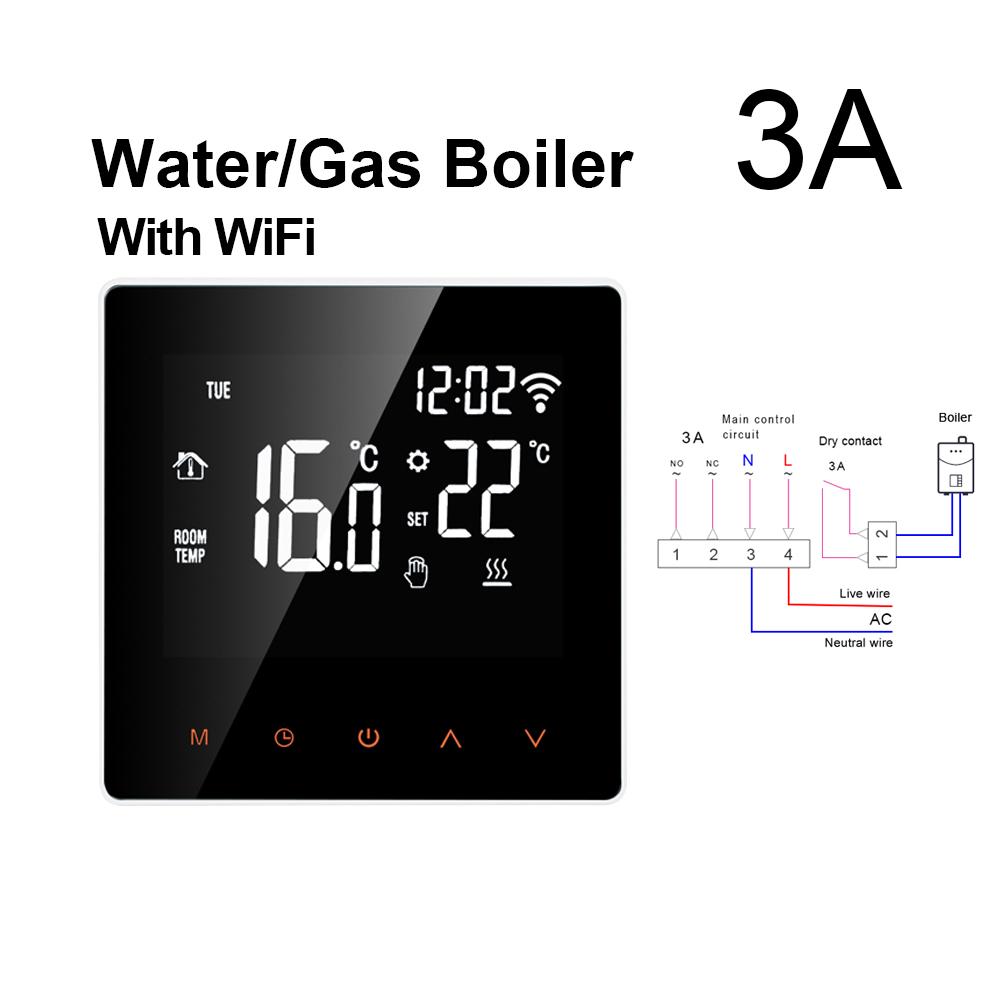 AVATTO WiFi Smart Thermostat, Electric Floor Heating Water/Gas Boiler Temperature Remote Controller for Tuya Google Home, Alexa