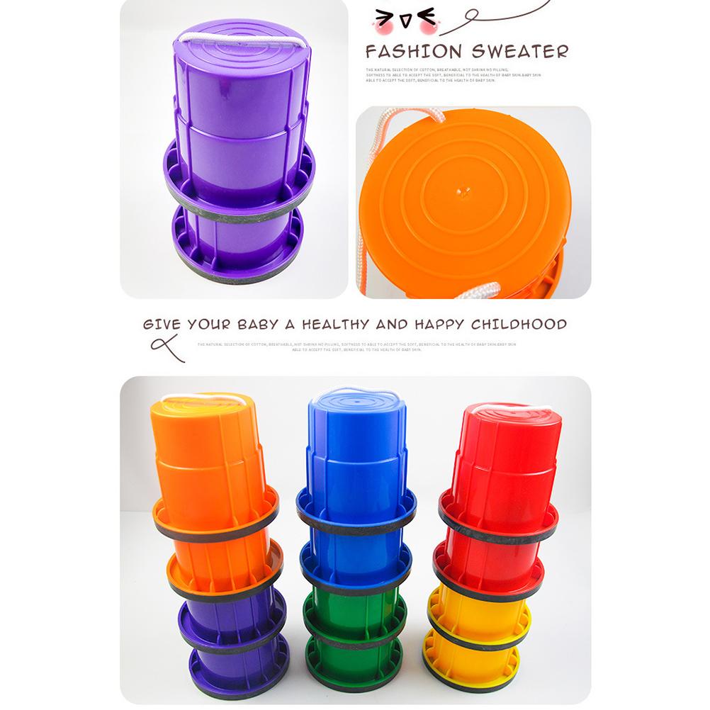 Children Bucket Stilt Toys Walking Cups Toy Stilts Outdoor Games Trainers Toys Sensory Training