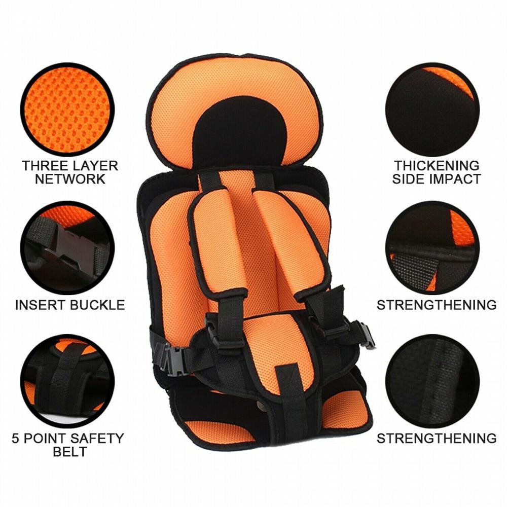 NEW Child Safety Seat Mat for 6 Months To 12 Years Old Breathable Chairs Mats Baby Car Seat Cushion Adjustable Stroller Seat