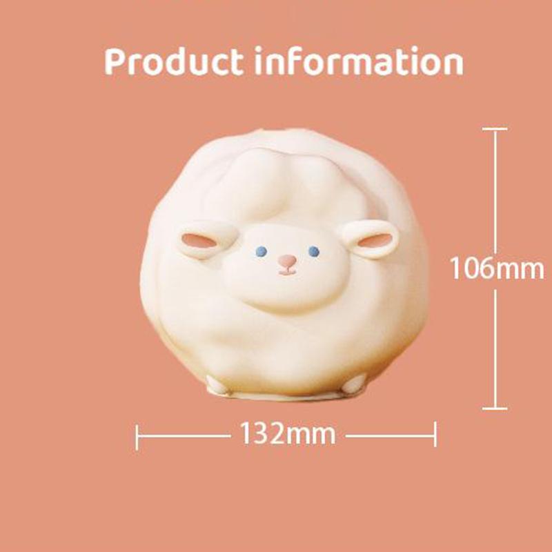 Rechargeable LED Night Light Silicone Animal Touch Lamp Dimming Timer Squishy BPA-Free for Breastfeeding Nursery Baby Room Decor