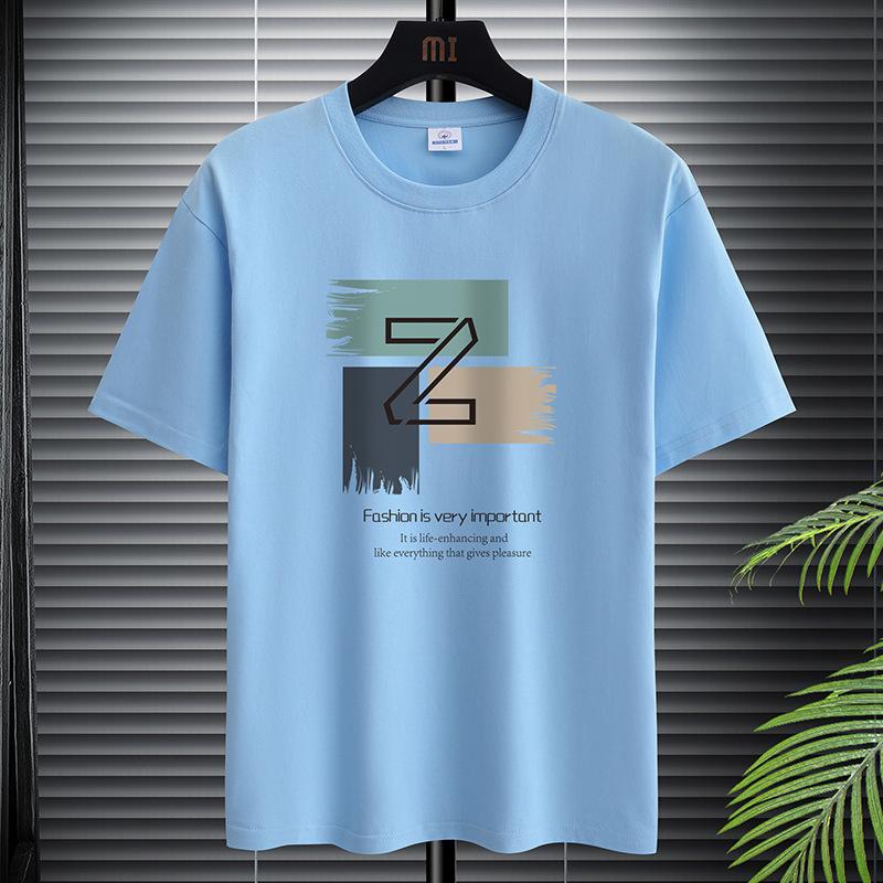 Простая графическая футболка для мужчин, футболки больших размеров с круглым вырезом, чистый хлопок, топы Harajuku, мужская одежда, новинка лета с коротким рукавом
