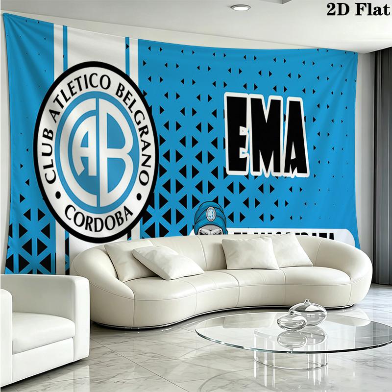 CLUB ATLETICO BELGRANO Wall Tapestry Aesthetic Wall Hanging Printed Fabric Blanket Decorative Tapestries for Bedroom Living Room Home Decor