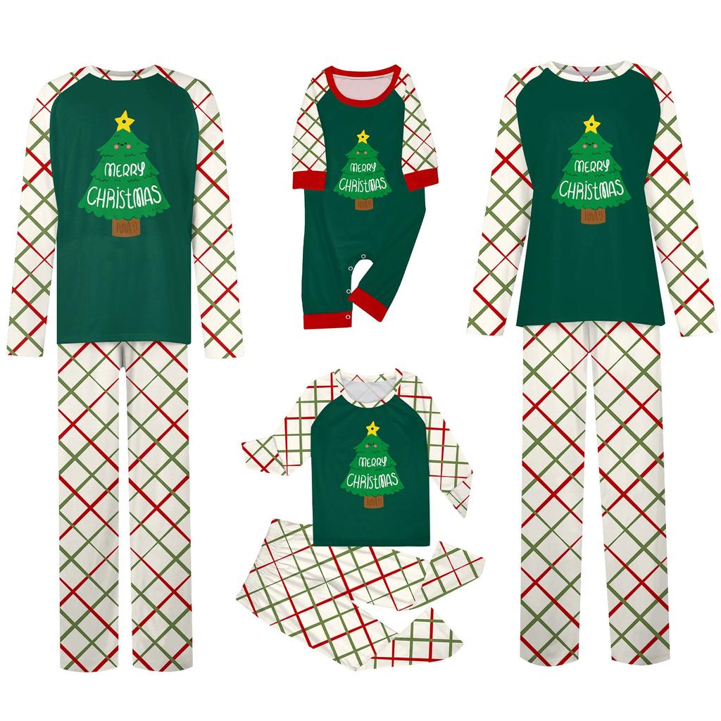 Рождественский комплект для семьи, родителей и детей, предметы интерьера, рождественская пижама, комплект из двух предметов