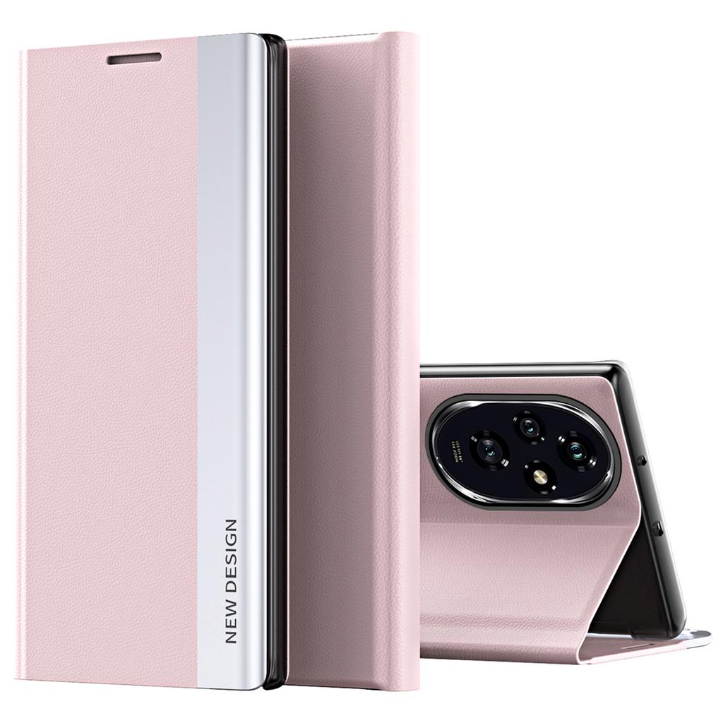 Чехол для Honor 200 Pro 5G Складная подставка Защитный чехол для телефона из ПУ кожи