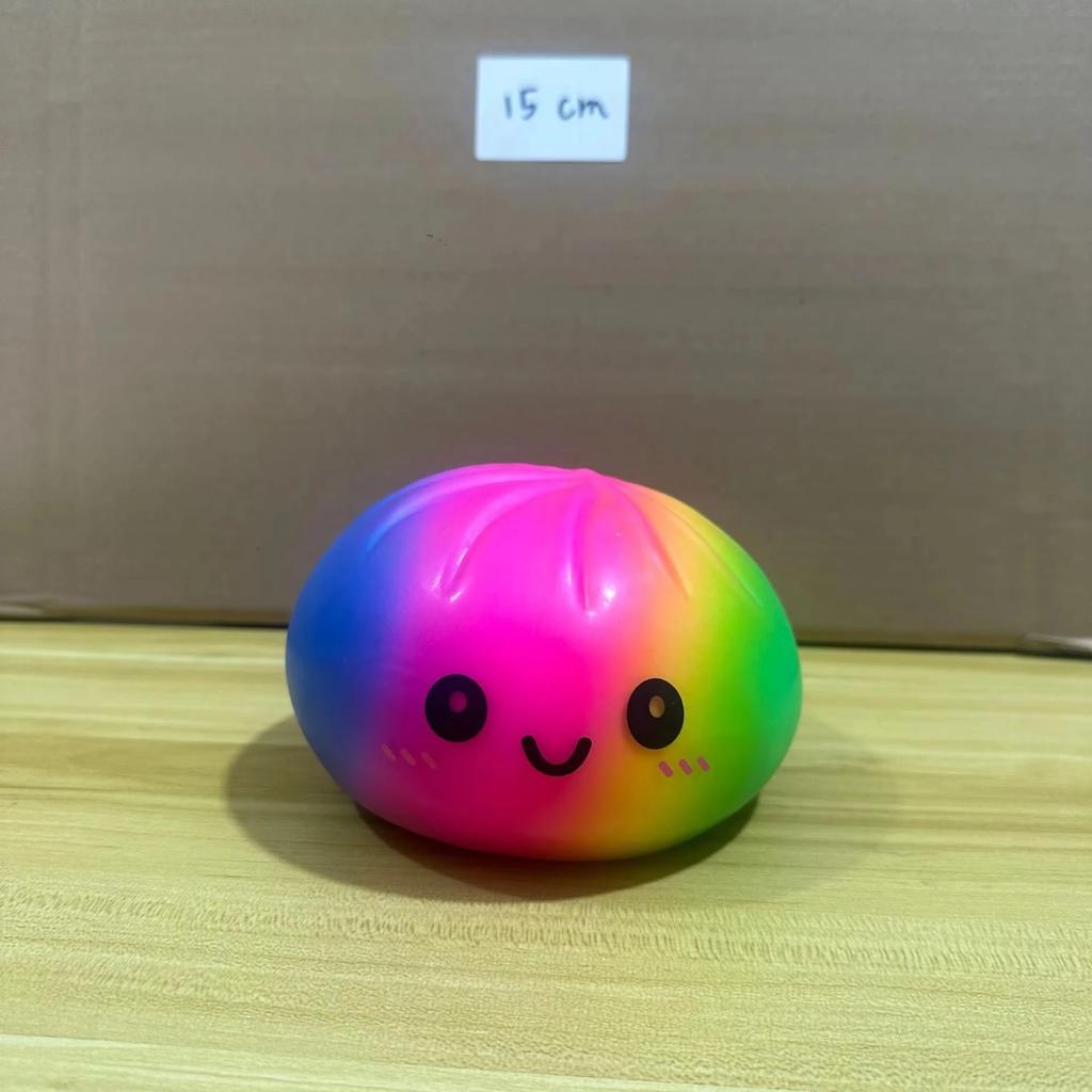 15/25cm Dumpling Squishy Gaint Rainbow Ball Stress Relief Gifts Party Antistress Fidget Sensory Decoration Hot Christmas Gift