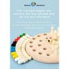 Sensorial Wooden Memory Match Color Peg Board Chess Game, Color Memory Family Game Battle Game Interaction, Educational Toy Intelligent Game
