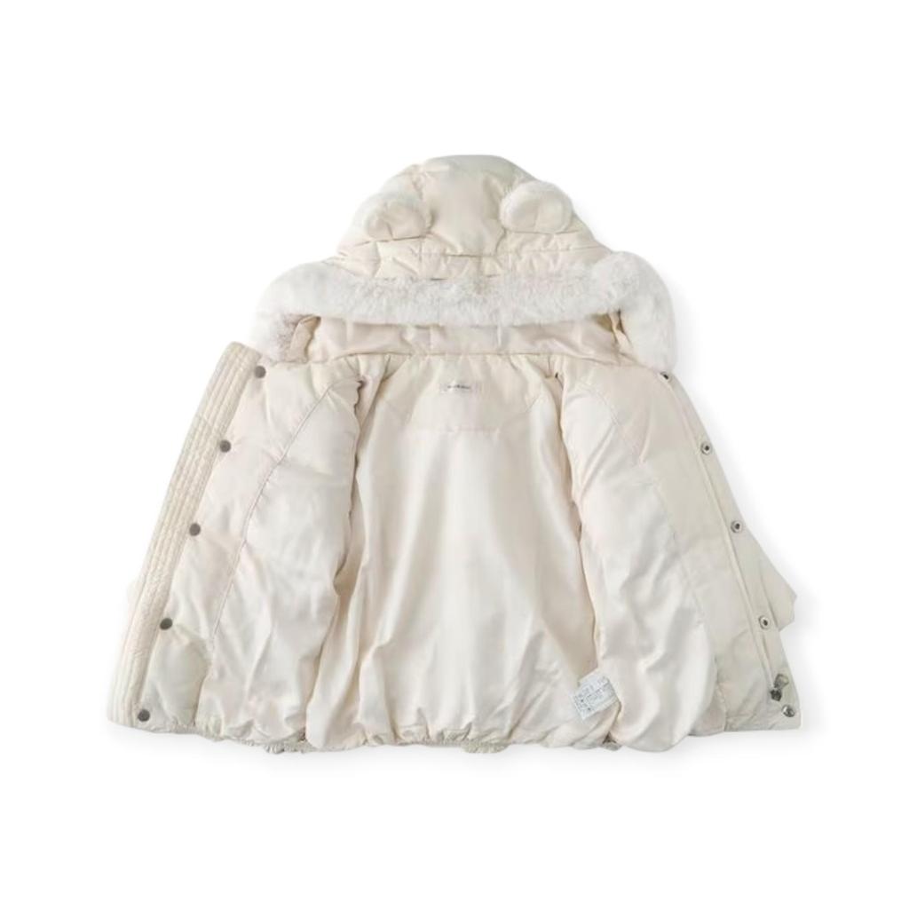 Корейская детская куртка Minkmui Baby Down Jacket осень-зима 2024 - кремовый