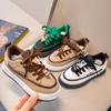 Boys' Shoes  Spring and Autumn Sports Shoes Cute Decorative Casual Shoes Girls Leather Lace Up Korean Version Children's Shoes
