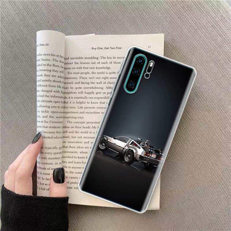 Back To The Future License Phone Case For Huawei P50 Pro P10 P20 P30 P40 Lite Cover Mate 40 30 20 10 Lite Capa Shell