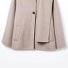 Women's Fashion Casual Wool Blend Scarf Short Coat