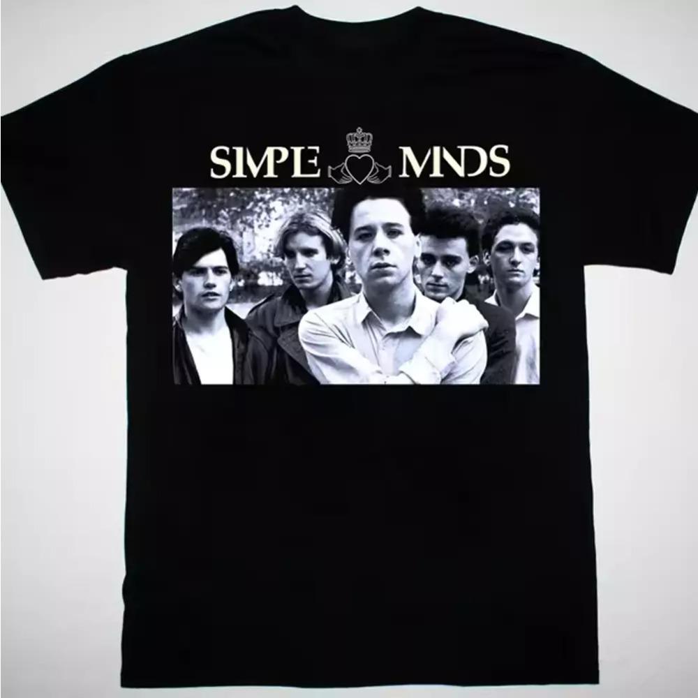 Men T-Shirt HOT NEW Simple Minds Tour 2025 BLACK T-shirt Unisex Oversize T-shirst Fashion Brand Summer Casual Daily Tee