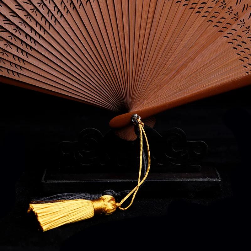 Laoxinmen Bamboo Summer Retro Style Fan Folding Fan Chinese Style Small Fan Women's Han Chinese Clothing Portable Portable Cheongsam Mini