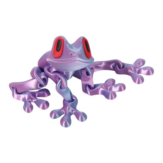 3D-печатная магнитная лягушка, шарнирная лягушка с подвижными суставами, гибкая игрушка для снятия стресса в виде животного для домашнего офиса, холодильника, украшения стола