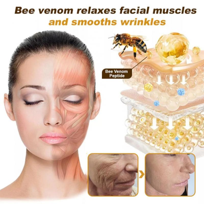 3PCS Bee Venom Wrinkle Cream Bee Venom Skin Treatment Cream Anti-Wrinkle Firming Anti-Aging Moisturizing Lifting & Recovery for All