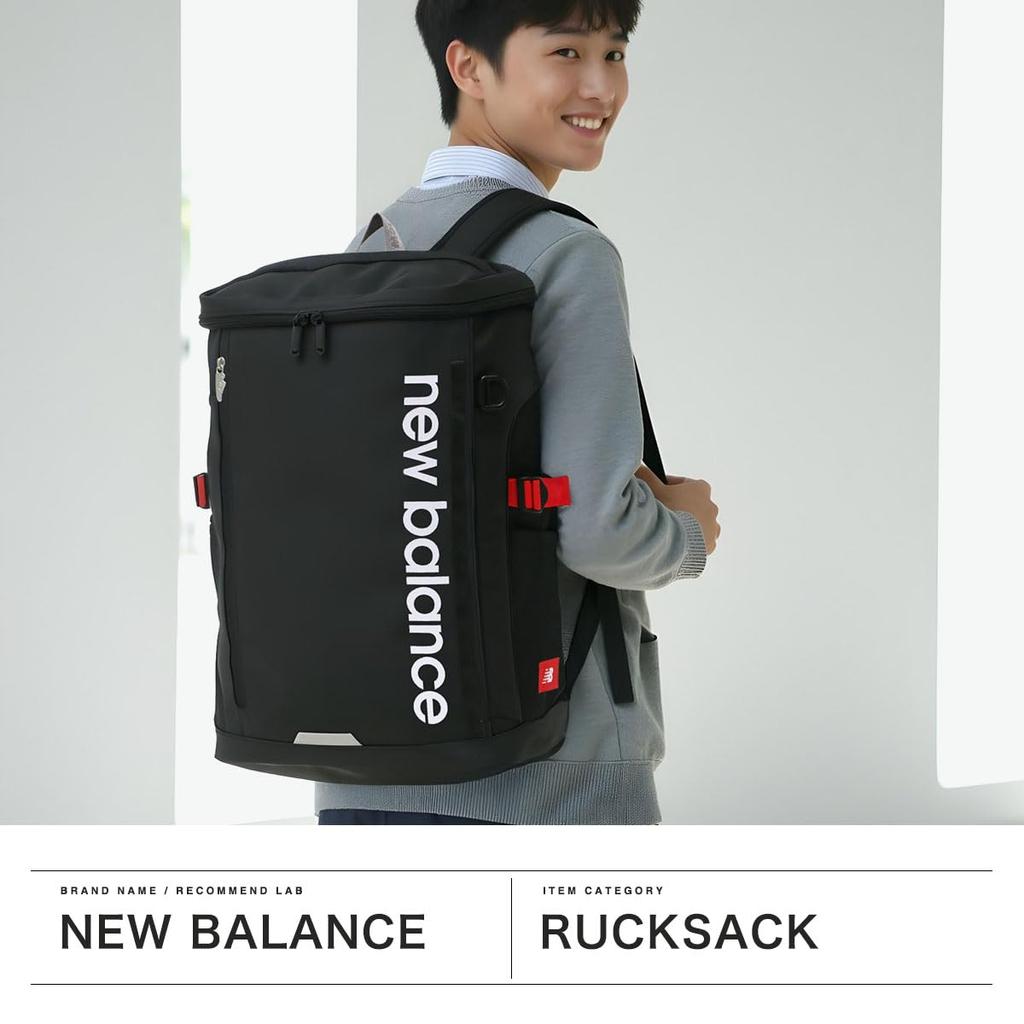 Рюкзак-коробка LAB35717 [New Balance] Черный/Белый