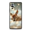 Чехол для телефона с рисунком "Олень и Личи" для Redmi 14C 10C Note 15 14 13 12 10 11 K40 Pro Plus 5G, противоударный, из мягкого ТПУ, Fundas