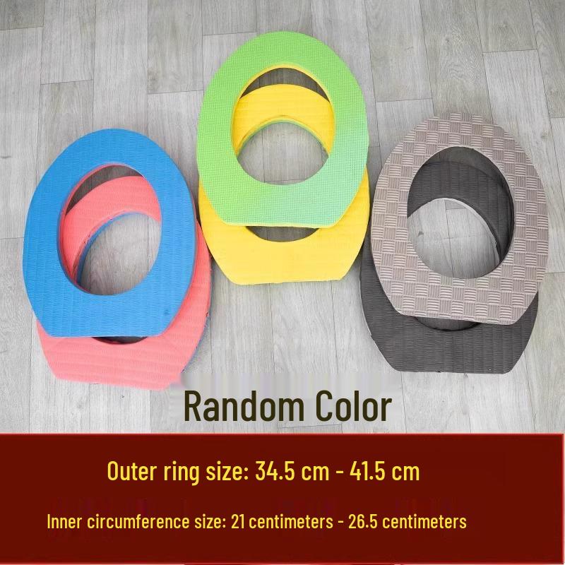 Универсальная мягкая водонепроницаемая подушка для сиденья унитаза для пожилых - Простой пенопластовый чехол для ведерных и сухих туалетов.