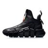 Li Ning CF Нескользящие износостойкие Высокие Баскетбольные кроссовки Мужские Черные AGBP101-2