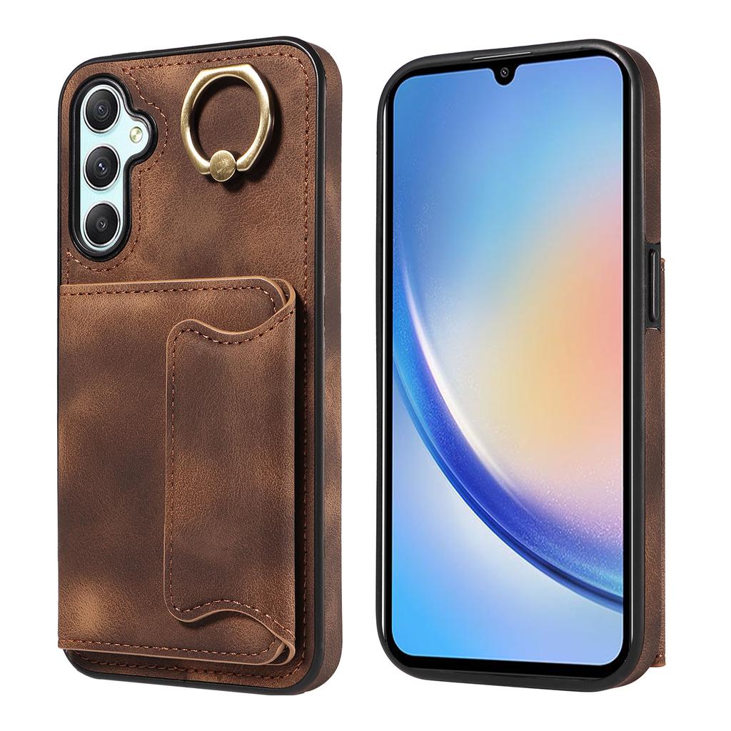 Для Samsung Galaxy A34 (5G) Кольцо-кронштейн для держателя карт, слоты, чехол для телефона