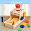 Wooden Early Educational Gear Coin Box Puzzle Toy Children Gift Development