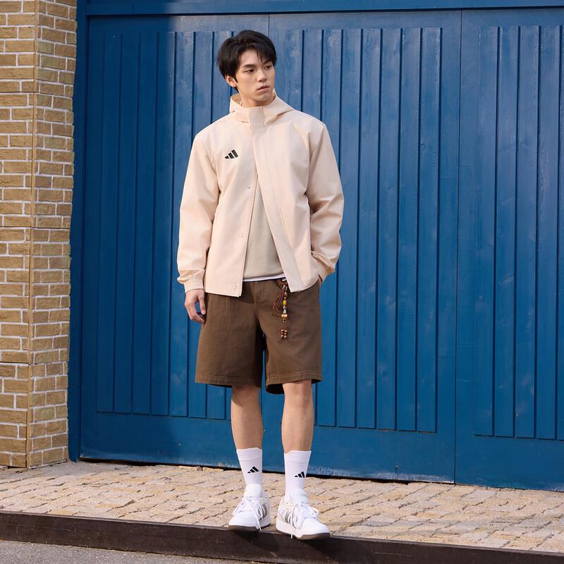 adidas Мужская тренировочная куртка с капюшоном на молнии для футбола