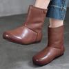Модная повседневная модная зимняя женская обувь 2024 года, удобные и теплые женские зимние сапоги, водонепроницаемые и нескользящие женские кожаные сапоги