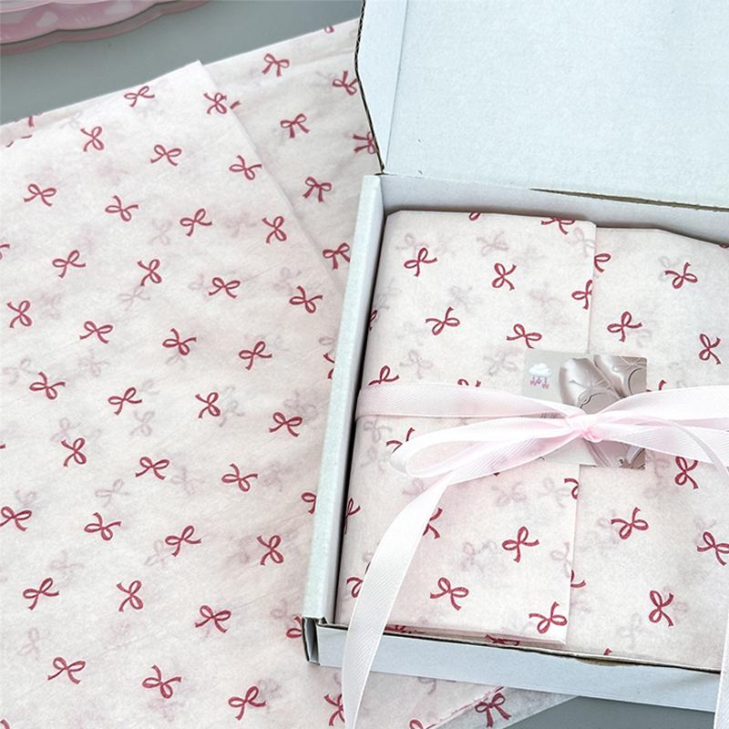 10Pcs Bowknot Sydney Paper Hand-Kneaded Paper Cotton Paper Bouquet Flower Wrapping Paper Flower Wrapping Paper Cake Baking Gift