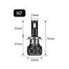 High Power H1 H8 H11 H7 H4 LED Headlight Bulb LED Lights 50000LM 200W Auto LED Lamp Turbo Car Fog Light Bulbs 12V Waterproof