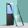 Электролитический прозрачный чехол для телефона Samsung Galaxy Z Flip 7 Flip 6 Flip 5 Flip 4 Flip 3 Ударопрочная жесткая крышка из ПК Capa