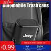 Cup Holders Auto Door Seat Back Trash Bin Auto Organizer Storage Box Car Trash Can Garbage Rubbish Holder For Jeep Renegade Wran