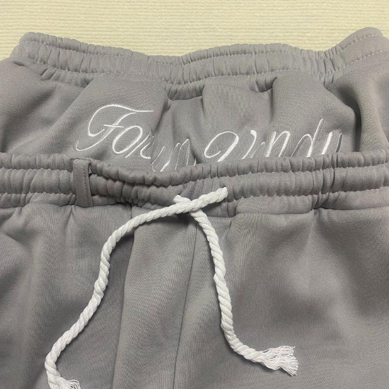 Европейские и американские повседневные простые пары с вышивкой модные креативные спортивные штаны с двойной талией и складками