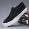 Весенняя мужская обувь в корейском стиле Модная обувь Дышащая парусиновая обувь Универсальная повседневная обувь Ленивая обувь Туфли на толстой подошве