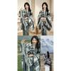 Long Chinese Style Patterned Scarf Warm Travel Decorative Cape For Women