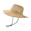 Outdoor Solid Color Fisherman Hat: Sun, Camouflage, Mountain Climbing, Western Straw, Breathable Summer Hat.