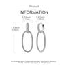 925 Sterling Silver Earrings Women Oval Double Hoop Pave Snake Drop Earring For Anniversary Wedding Jewelry Gifts