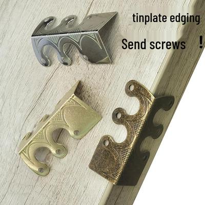 Юнь Чан Ретро Жестяной Уголок для Упаковки Подарочной Коробки и Деревянной Коробки